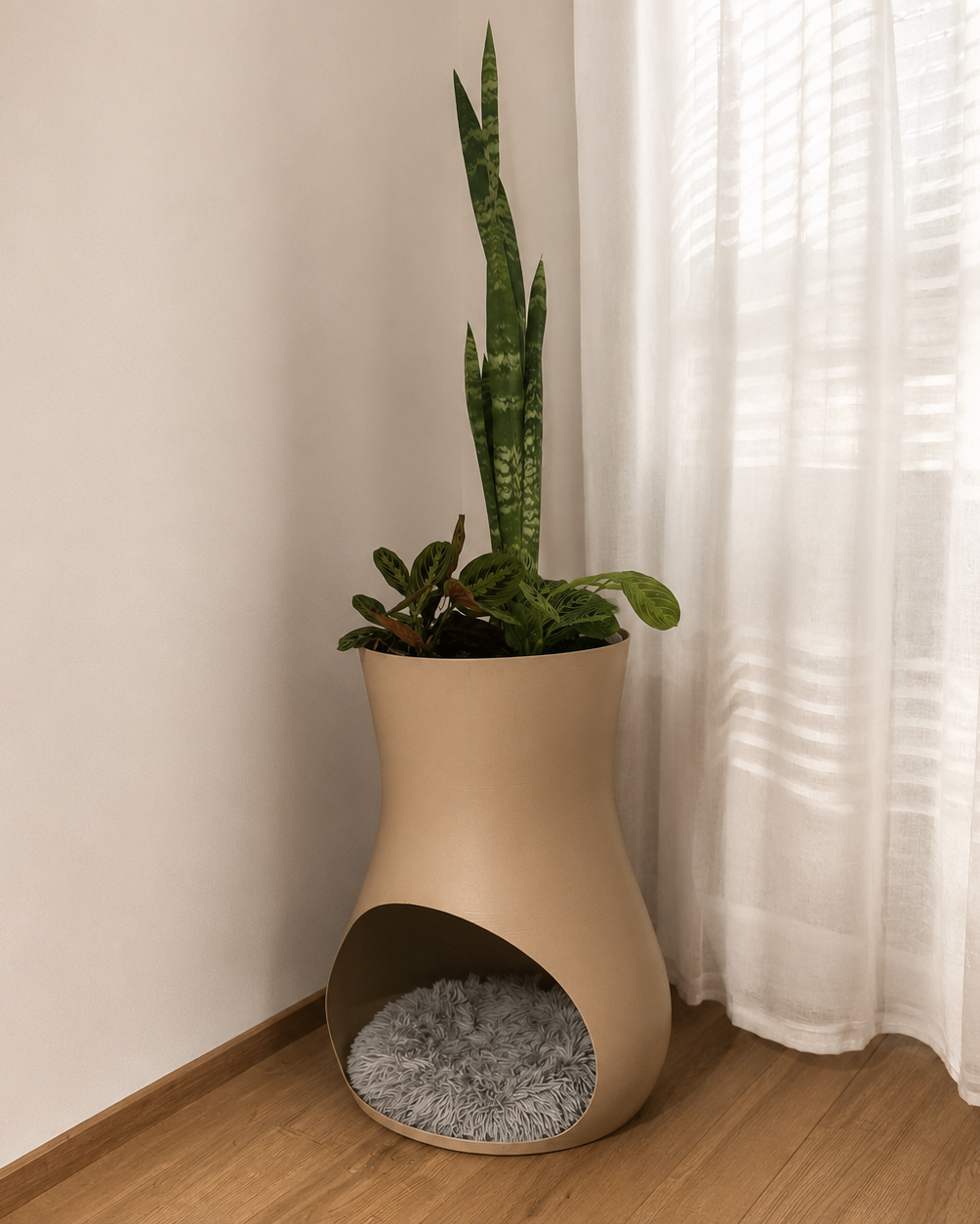 Petalux – Modern Dog Bed & Planter | Pet Accessory