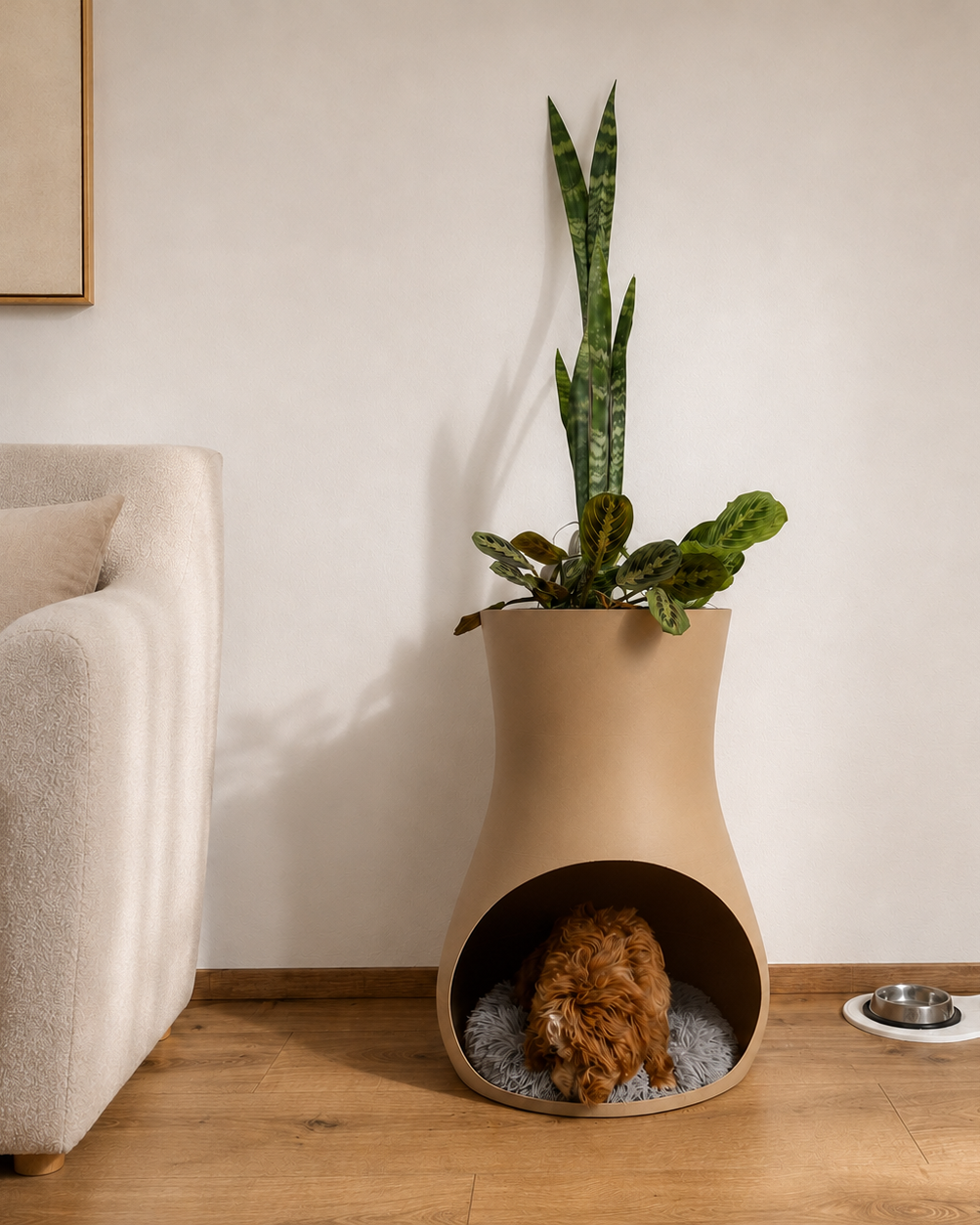 Petalux – Modern Dog Bed & Planter | Pet Accessory