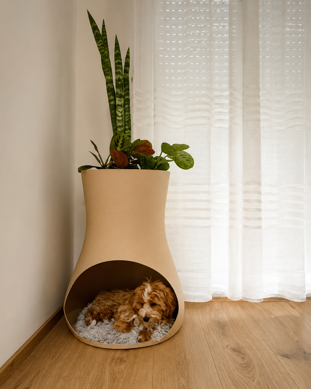 Petalux – Modern Dog Bed & Planter | Pet Accessory