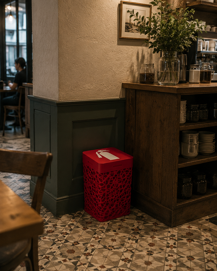 Modern Fire Extinguisher Enclosure